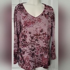 Denver Hayes Floral Top L